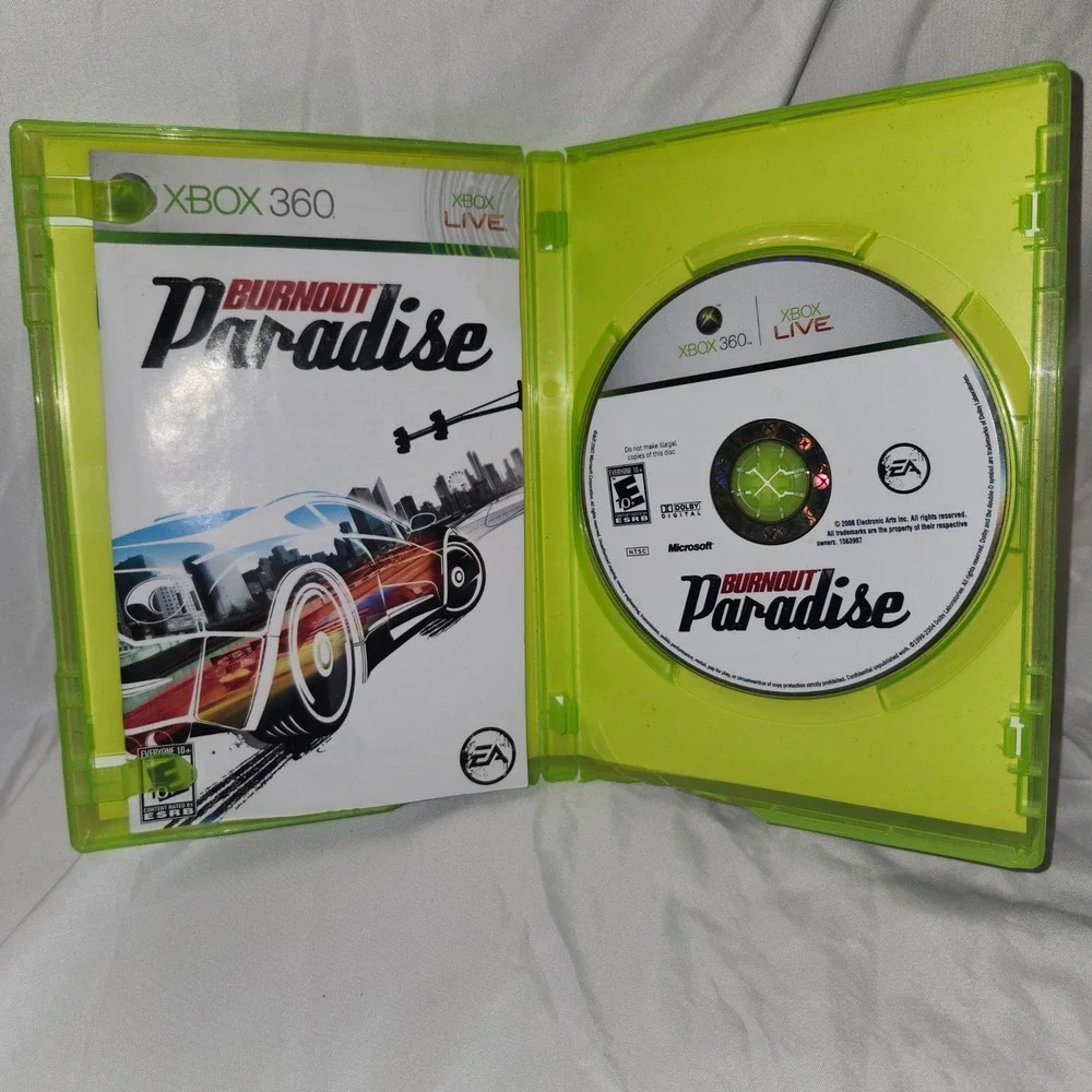 Burnout Paradise Xbox 360 EA Criterion Games Racing Video Game CIB‎ Complete
